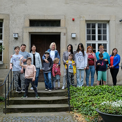 Ukrainische Flüchtlinge, Kloster Marienwerder, Äbtissin Ulrike Kempe