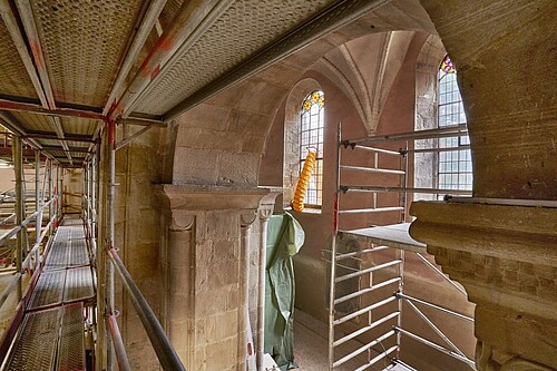 Baustellenansicht Kirche Wunstorf