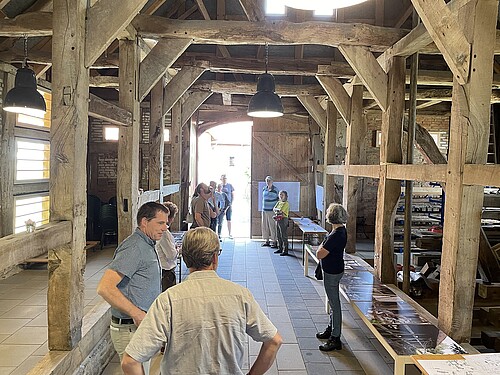 Südscheune Stift Fischbeck, Tag der Architektur 2022, Dr. Tim Wameling, Besucher